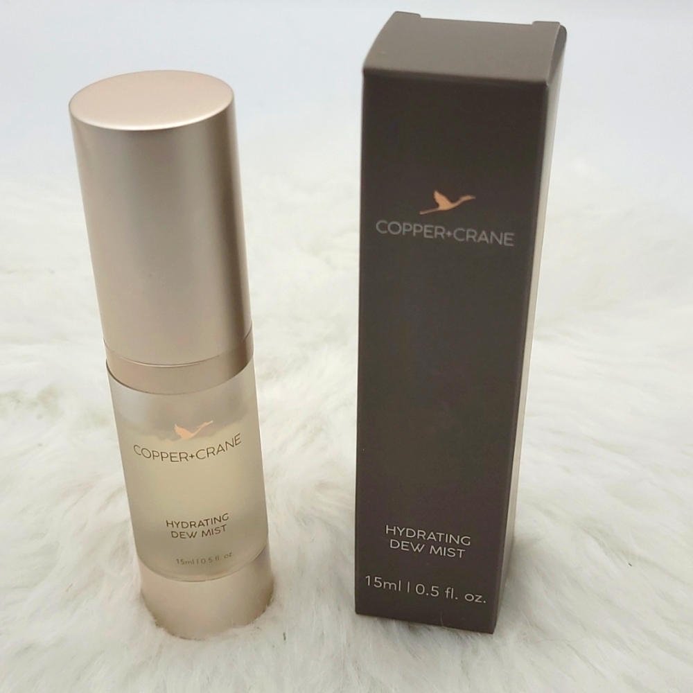 New Copper + Crane HYDRATING DEW MIST fase MIST 15ml 0.5 fl. oz. Travel Size